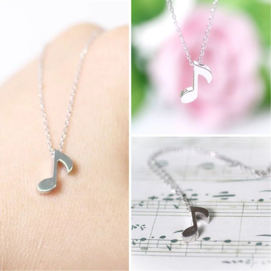 8th Note Pendant Necklace - Artistic Pod