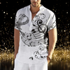 Music Note Stand Collar Shirt