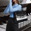 Piano Key Portable Tote Bag