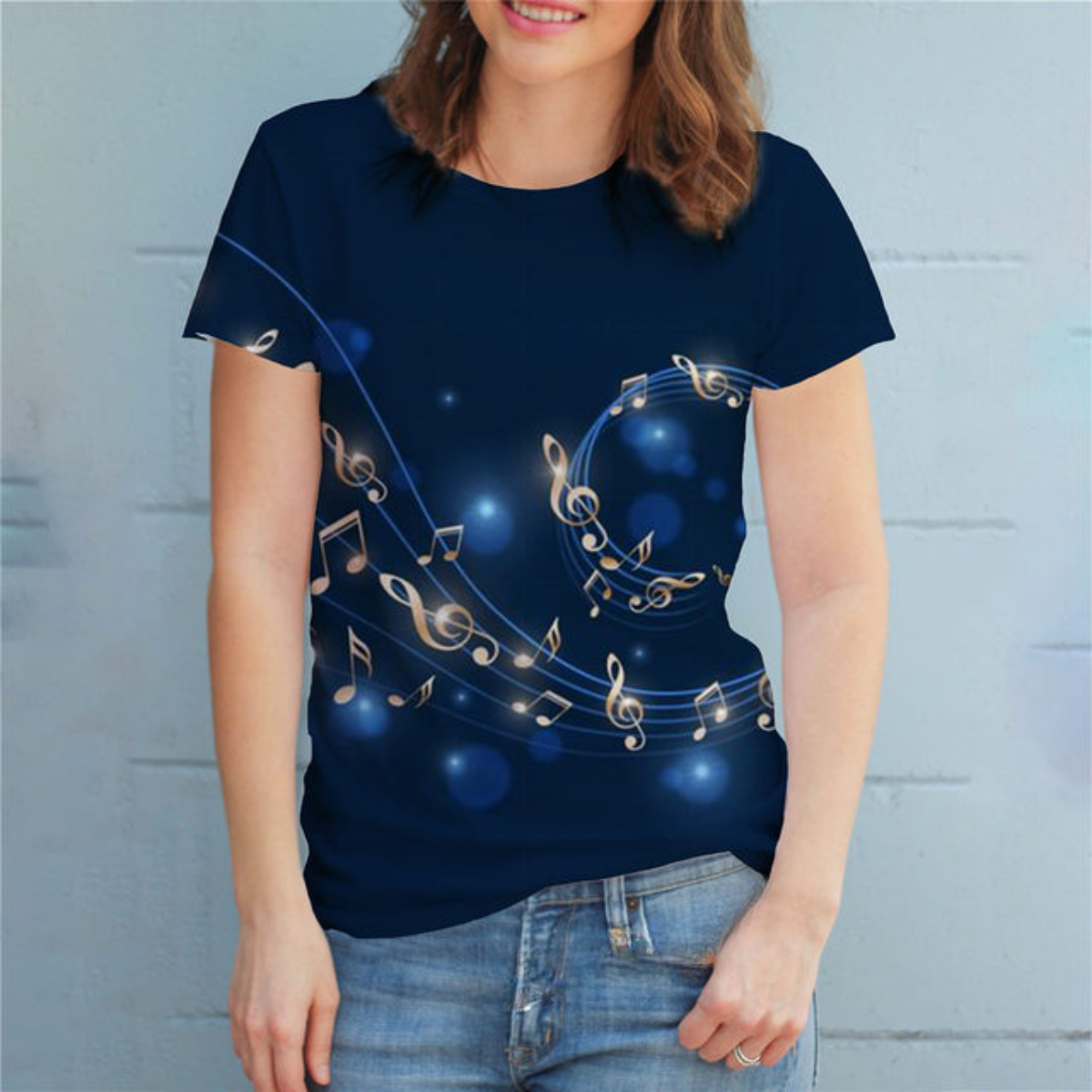 Piano Music Notes 3D T-shirt