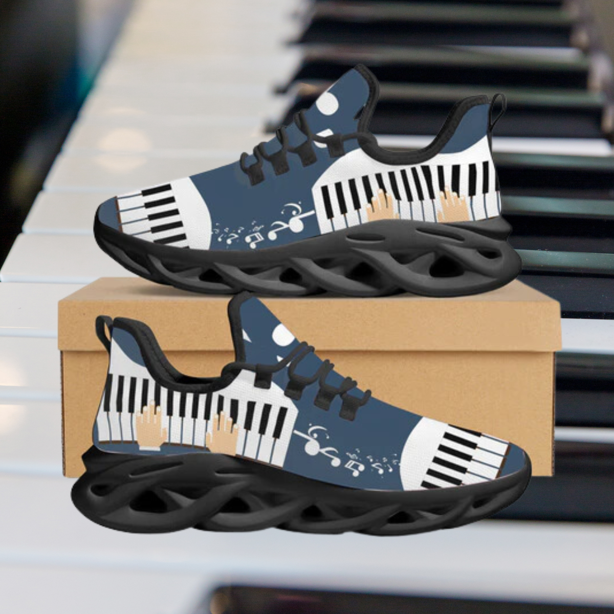 Piano Key Music Shoes