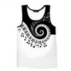 Piano Music 3D Vest T-shirt