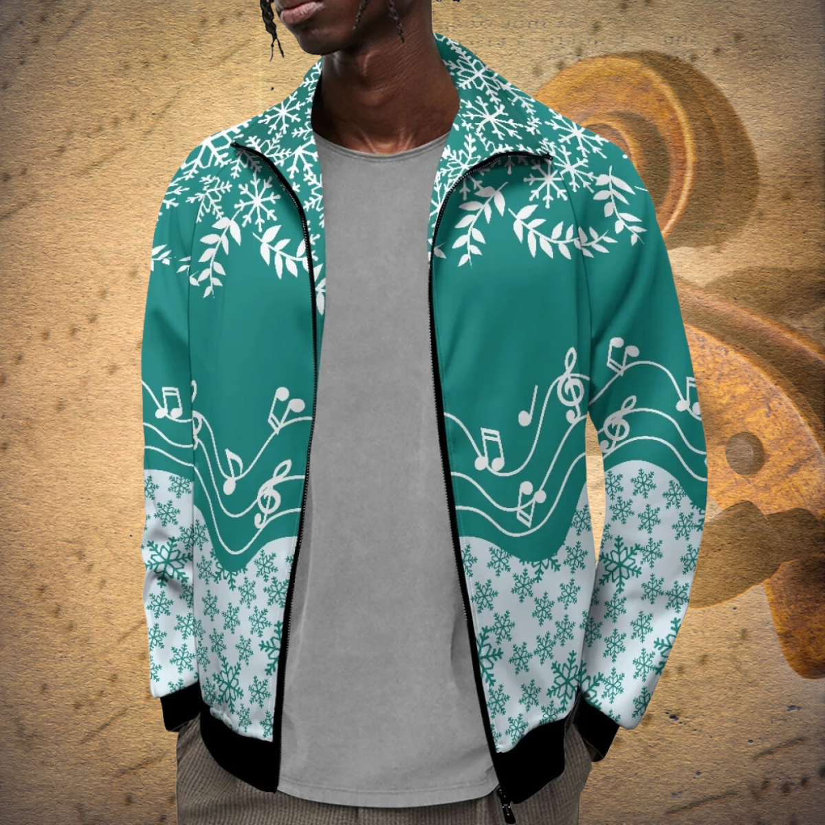 Music Note Christmas Jacket