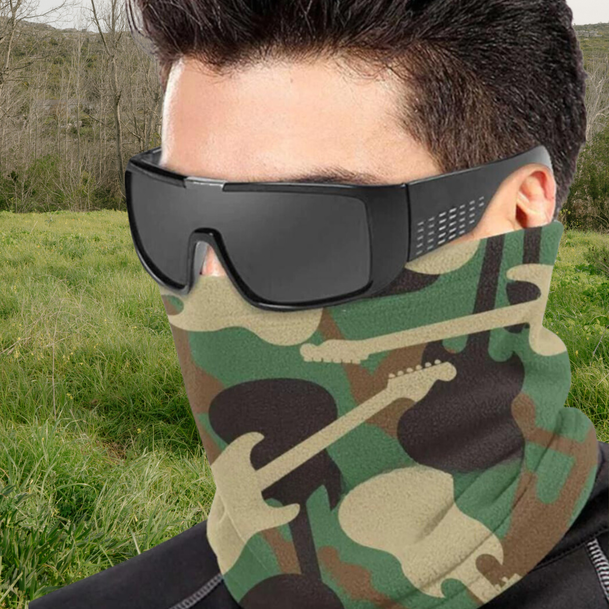 Guitar Camouflage Mask/Hat