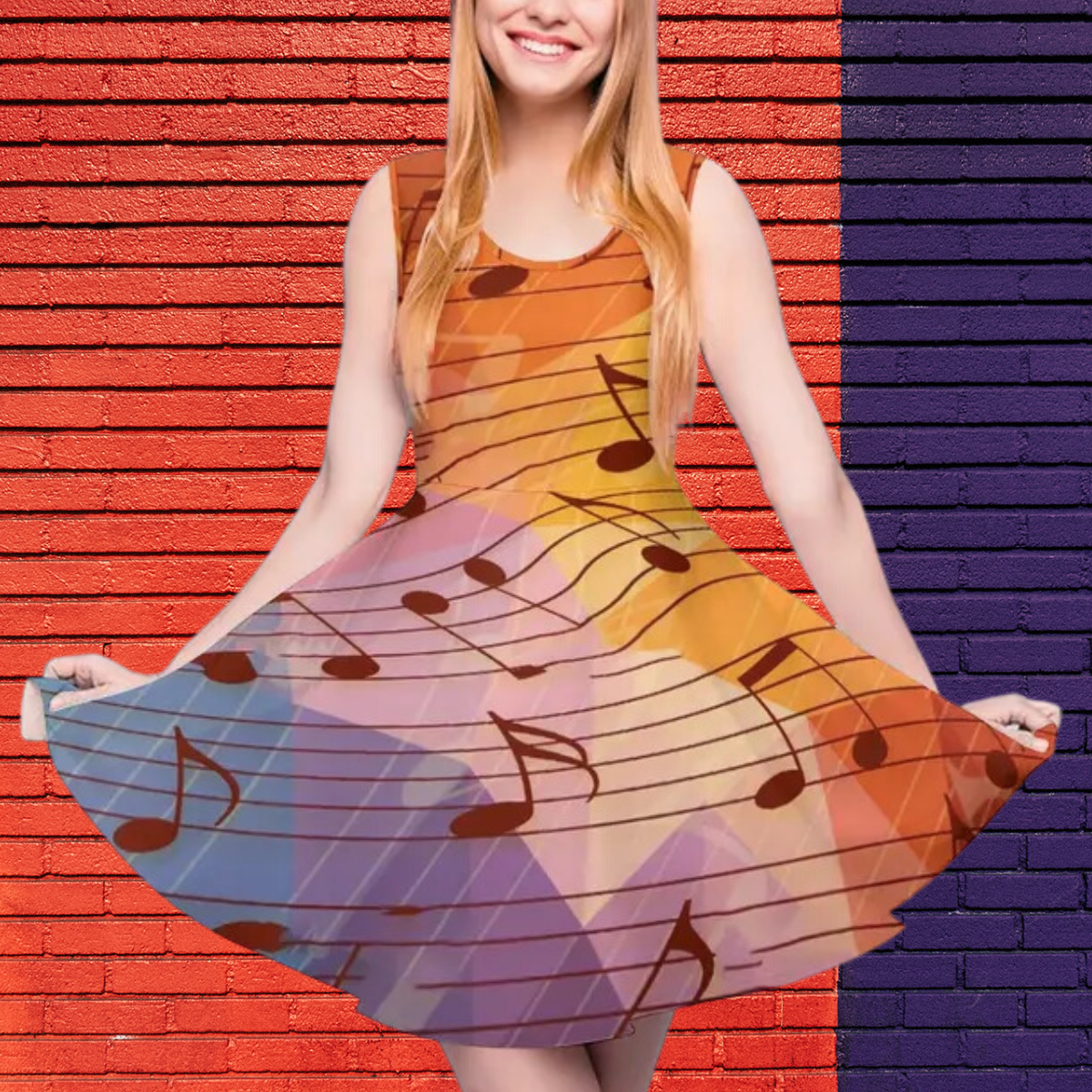 Music Note Skate Dress