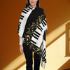 Piano Key Music Note Shawl