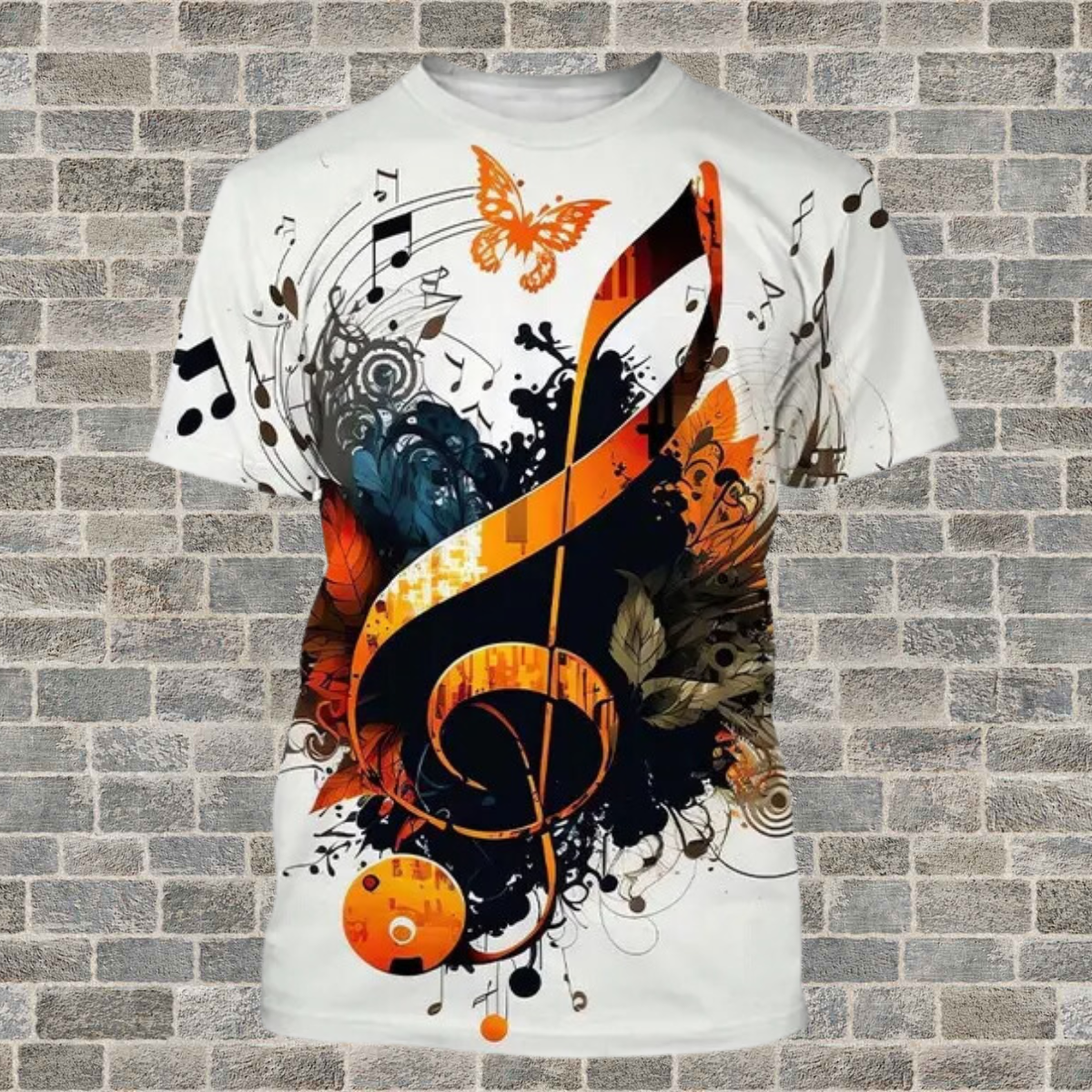 ミュージシャン message bottle T-shirt AOMORI edit. New Music Note Art T-shirt - Artistic Pod