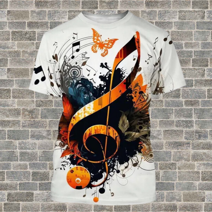New Music Note Art T-shirt