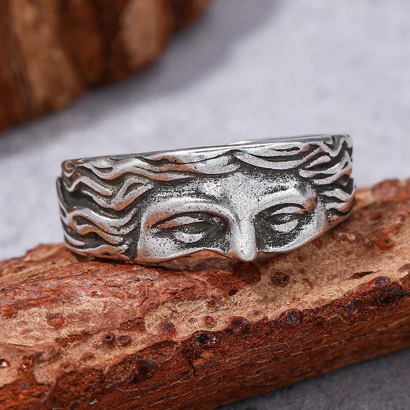 Artistic Venus Face Adjustable Ring