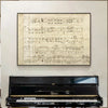 Chopin Piano Manuscript Canvas Poster Decor