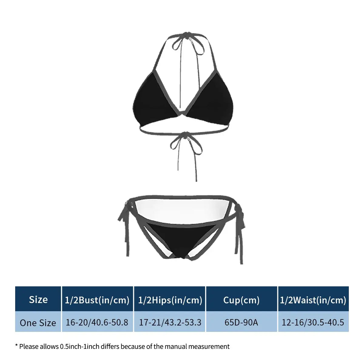 Colorful Music Notes Bikini