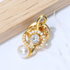 Shining Pearl-like Music Brooch Pin