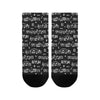 Music Scores Black Women's Ankle Socks