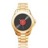 Vinyl Record Unisex Gilt Watch