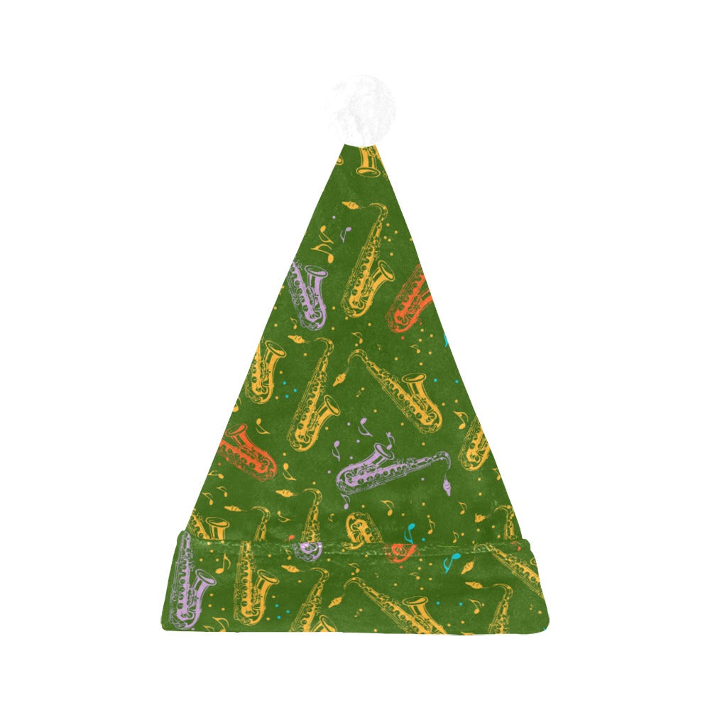Saxophones Christmas Santa Hat