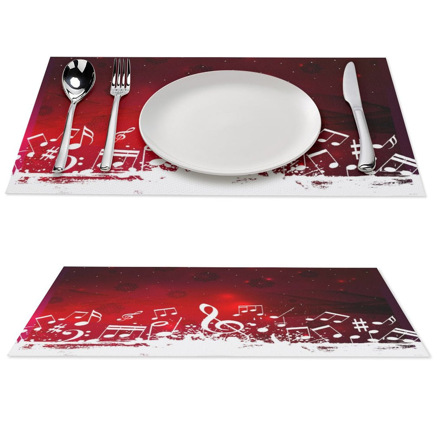 Snowy Music Christmas PVC Placemats