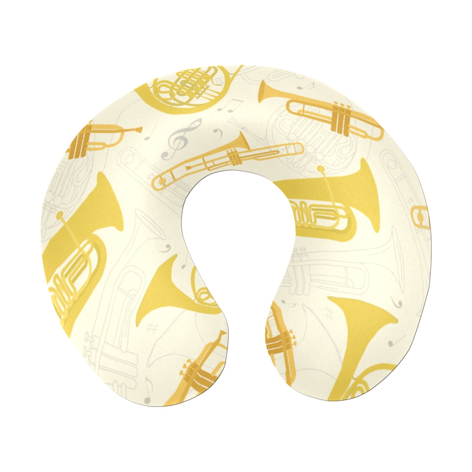 Brass Instruments U-Shaped Travel Neck Pillow
