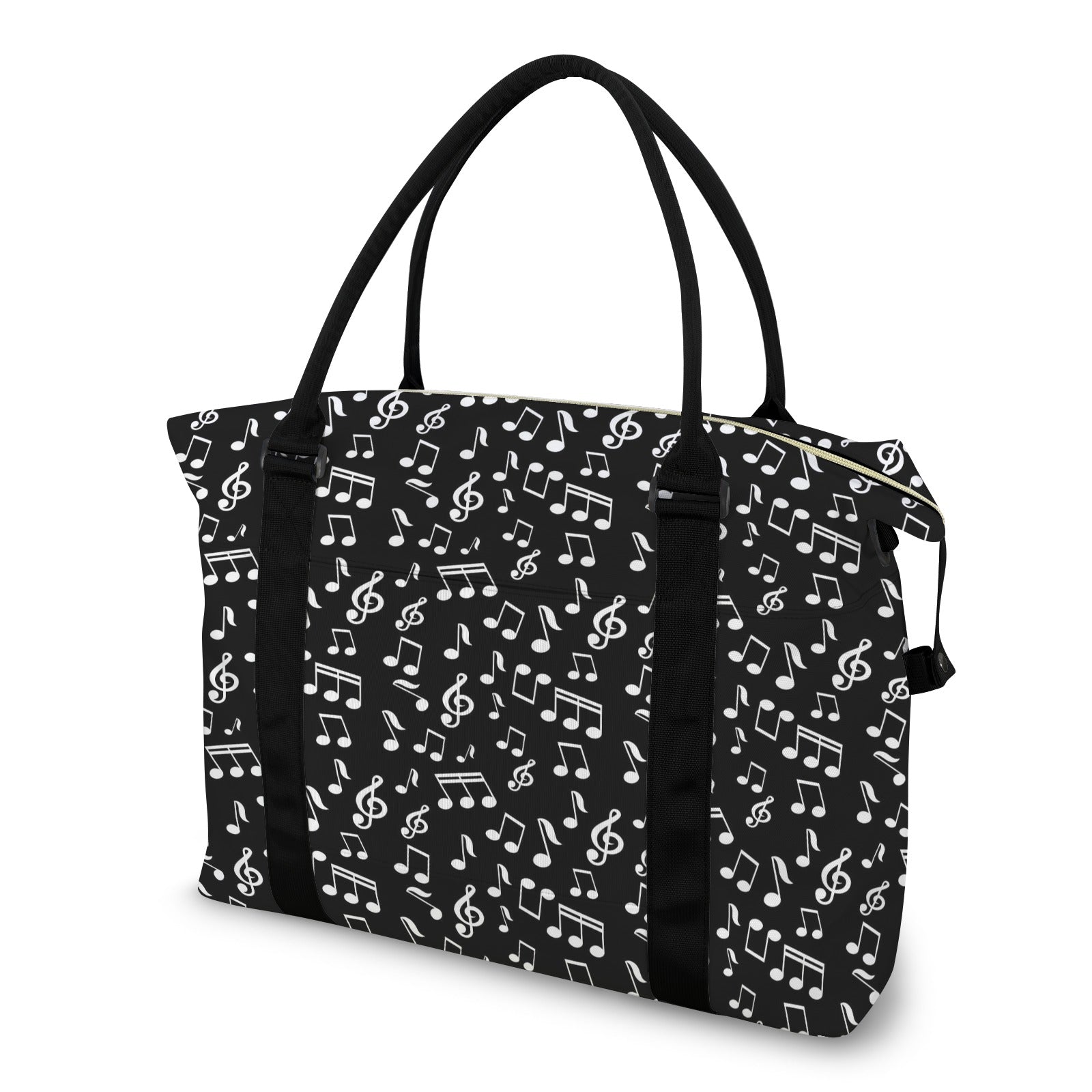 Tiny Music Notes Large Travel Bag
