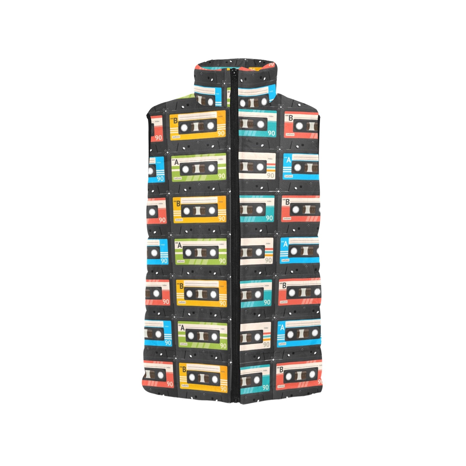 Cassette Tape Women's Padded Vest