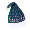 Guitar Blue Christmas Sequin Santa Hat