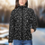 Music Notes Pattern Women's Padded Bomber Jacket