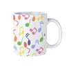 Colorful Music Notes White Mug