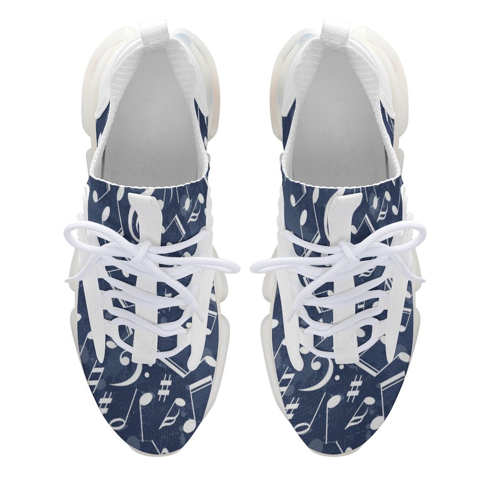 Music Navy Men's Mesh Sneakers