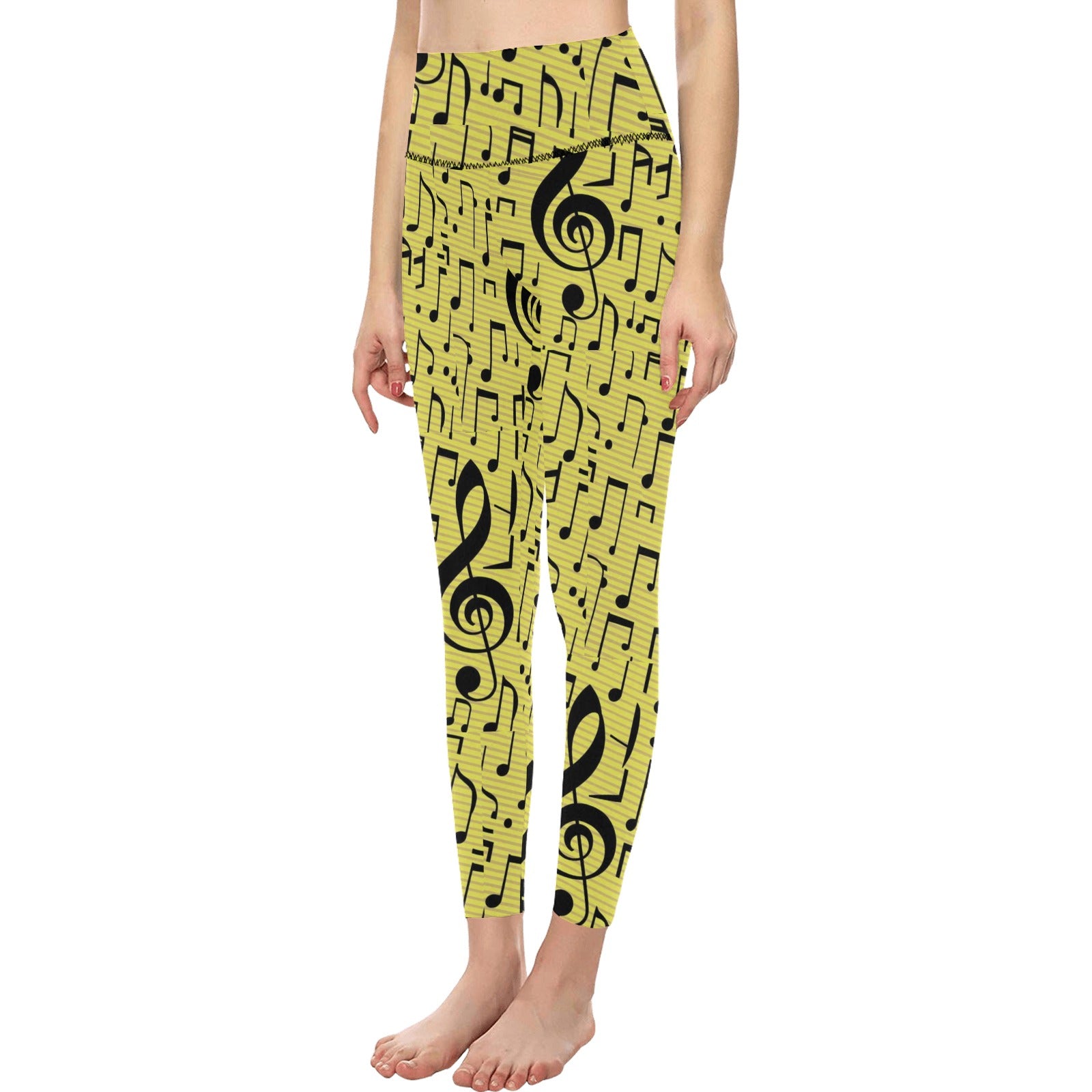 Music Bee Women's High-Waisted Leggings