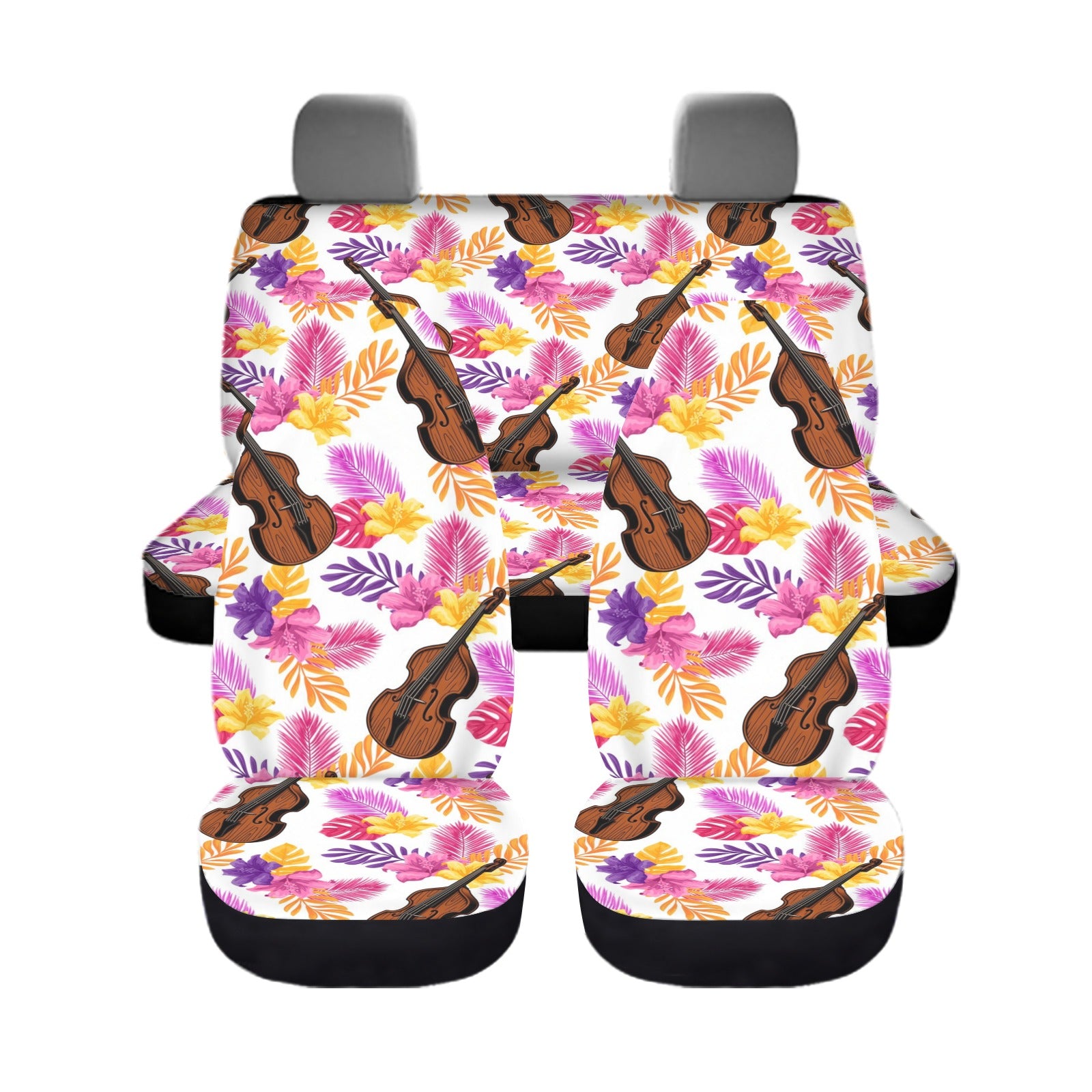 Double Bass Pattern Car Seat Cover (Full Set)