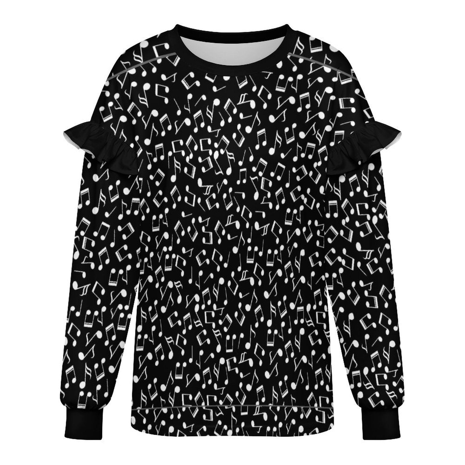 Music Women’s Ruffle Shoulder Sweatshirt