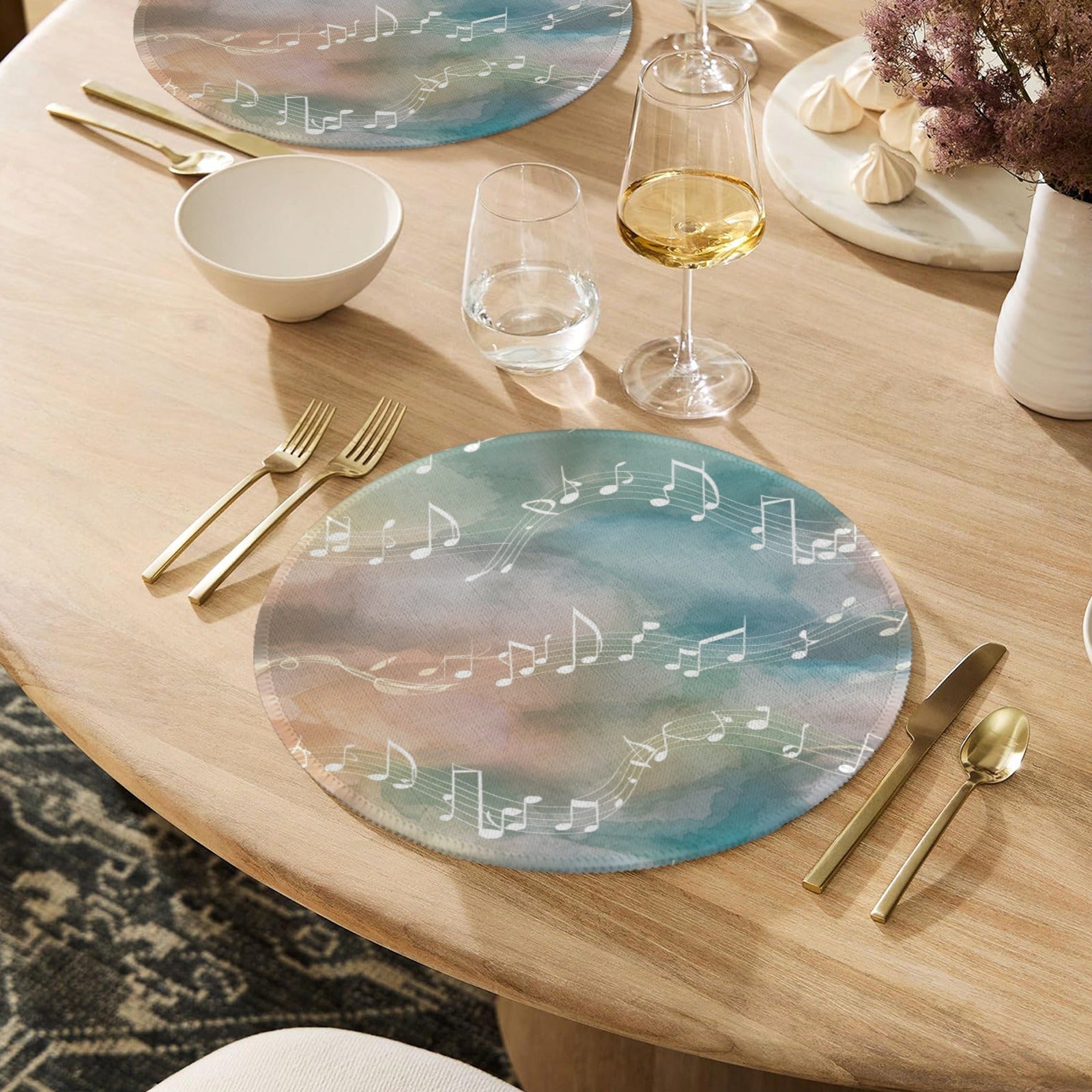 [USA Only] Music Illusion Round Placemat