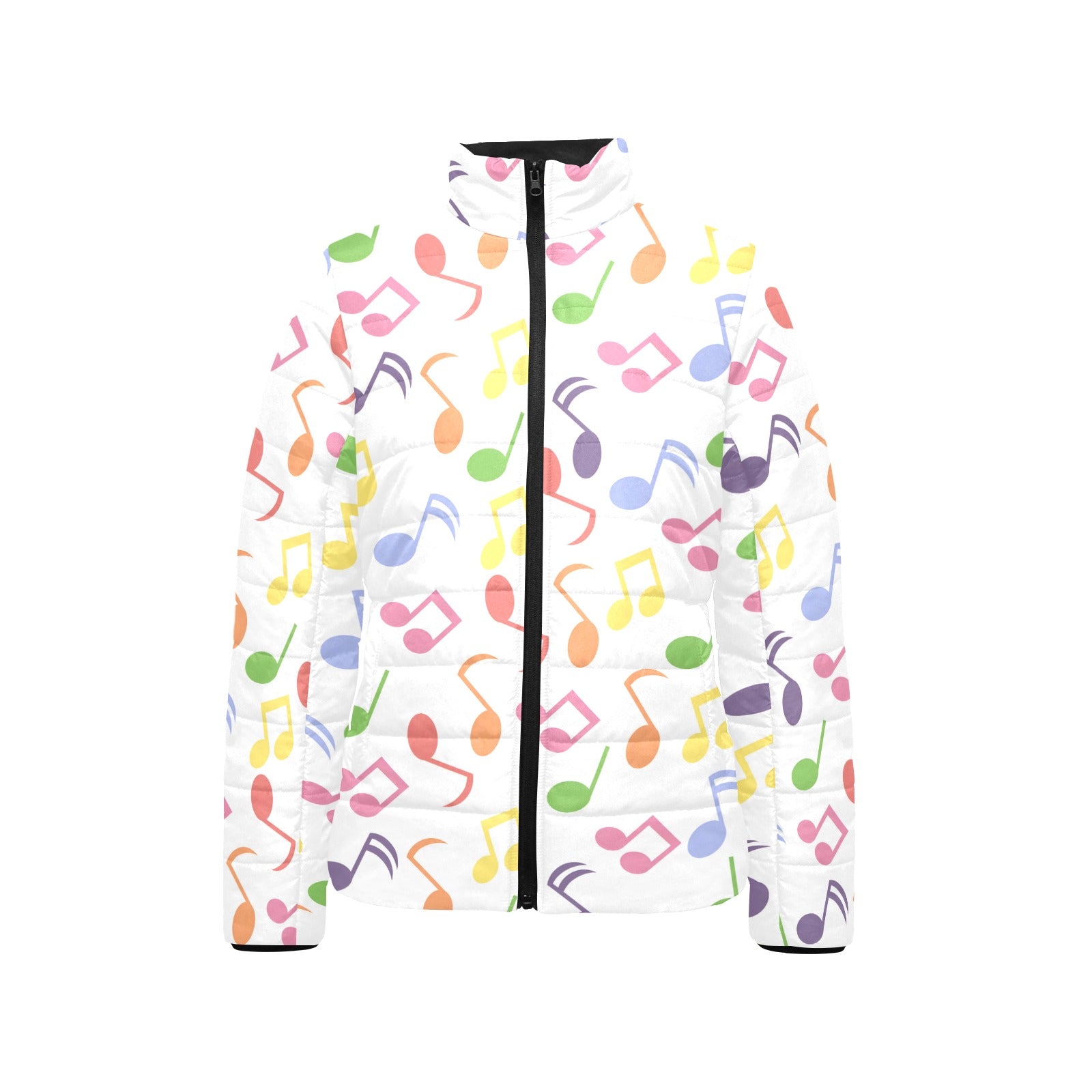 Rainbow Music Women's Padded Bomber Jacket