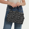 Music Notes Kisslock Two-Way Handbag