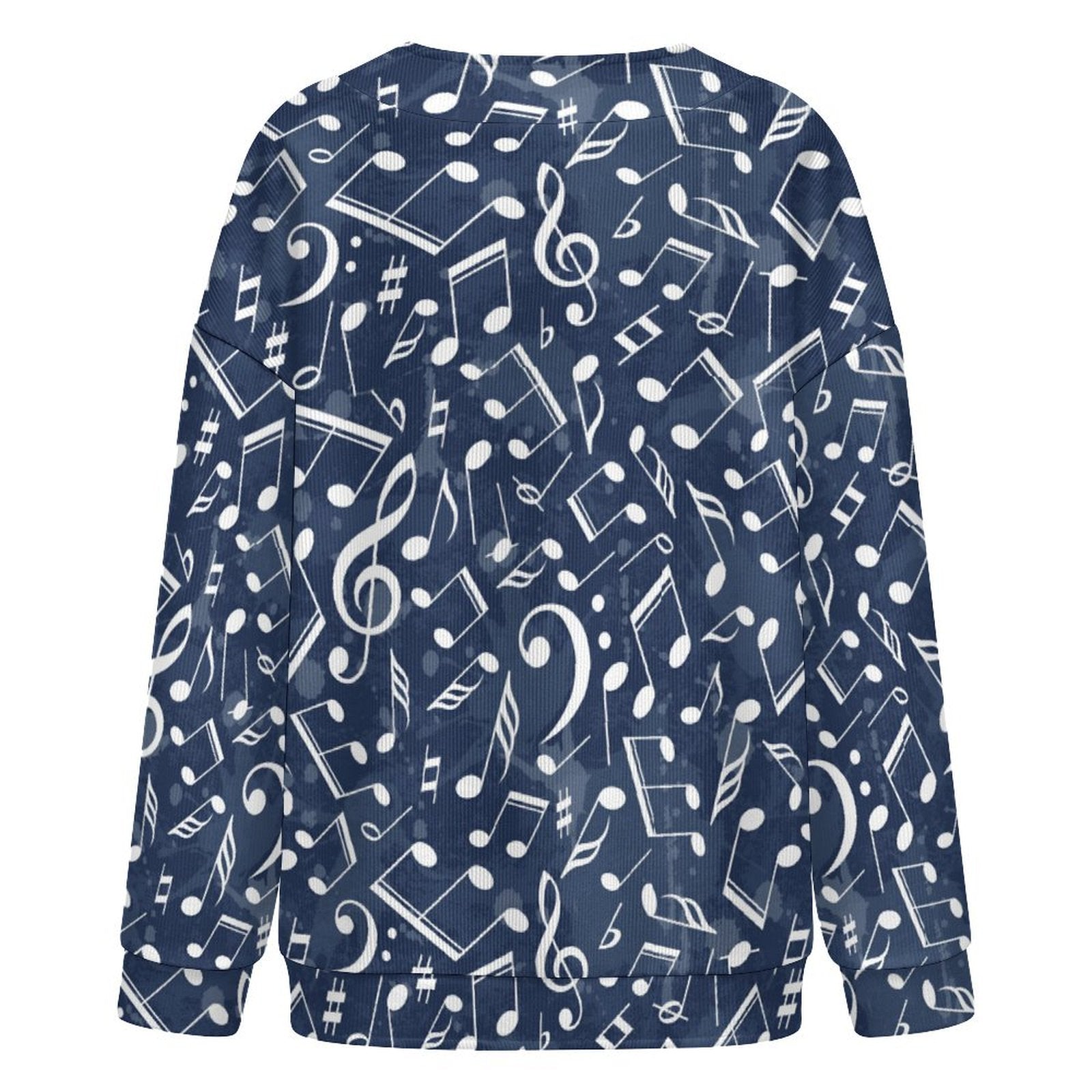 Music Blue Women's Drop Shoulder Cardigan