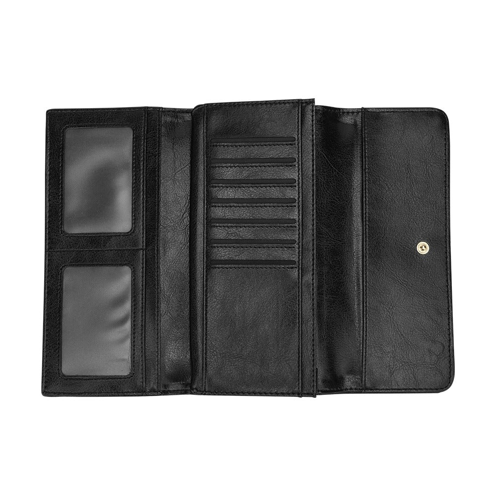 Zip-up Music Sheet Women's Trifold Wallet