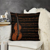 Classic Music Print Linen Pillowcase (Set of 4)