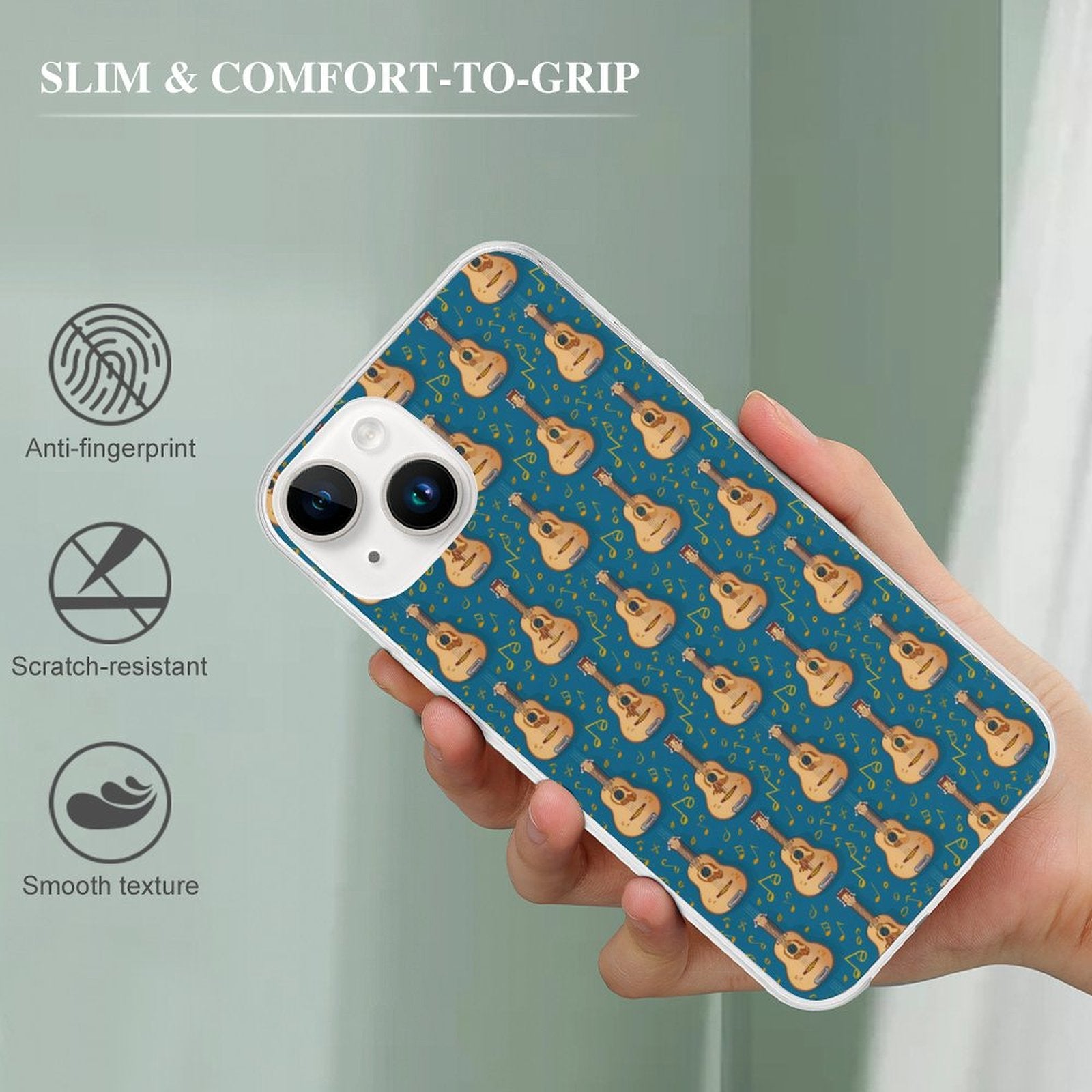 Guitar Pattern iPhone Phone Case