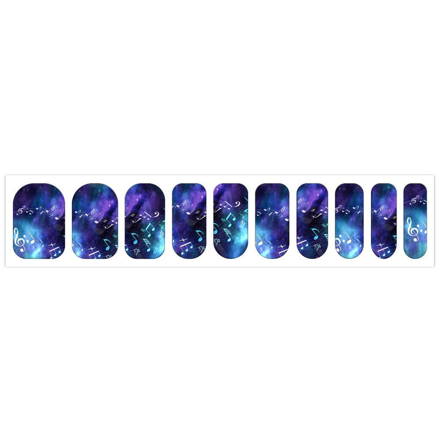 Music Galaxy Nail Stickers