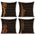 Classic Music Print Linen Pillowcase (Set of 4)