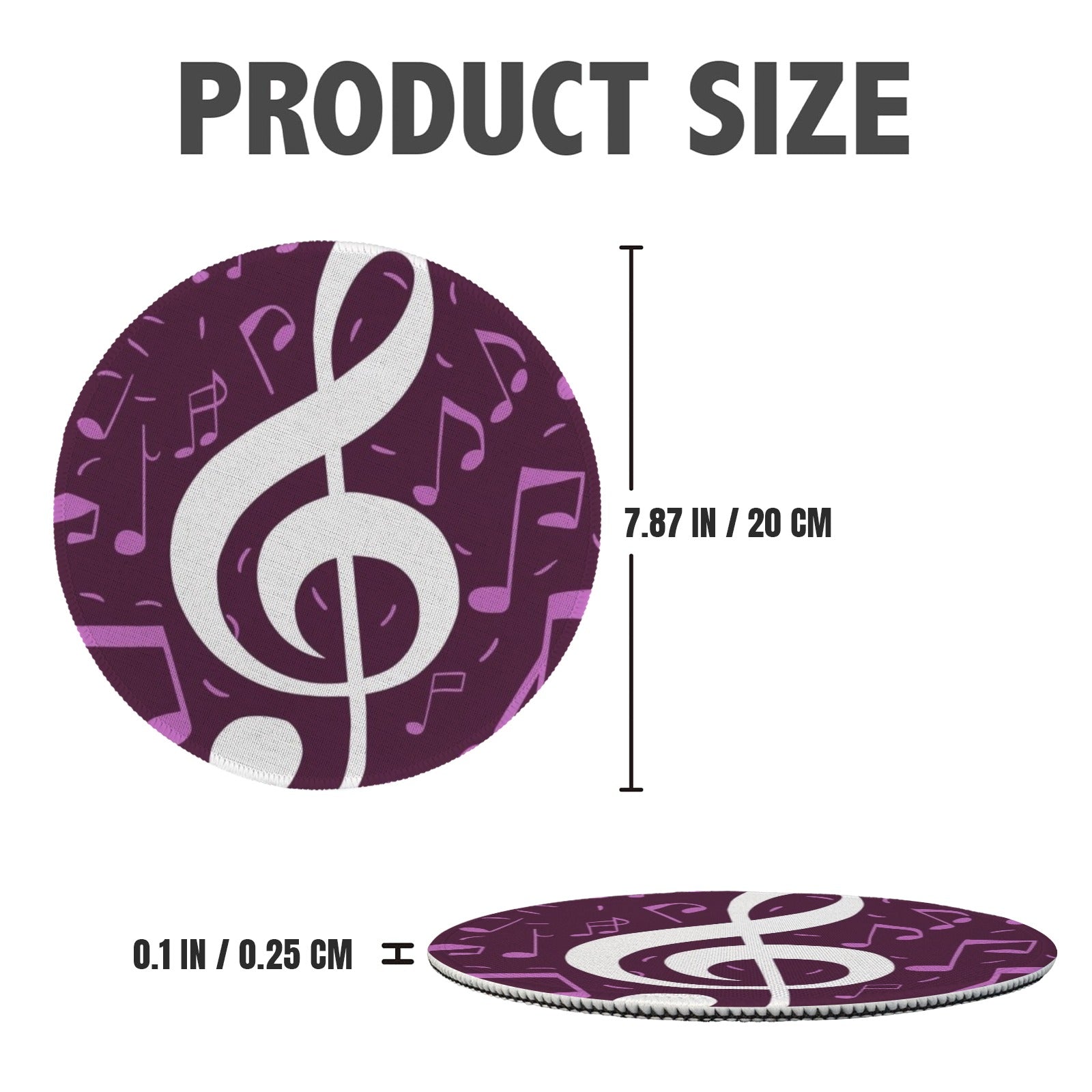 [USA Only] Music Purple Round Placemat