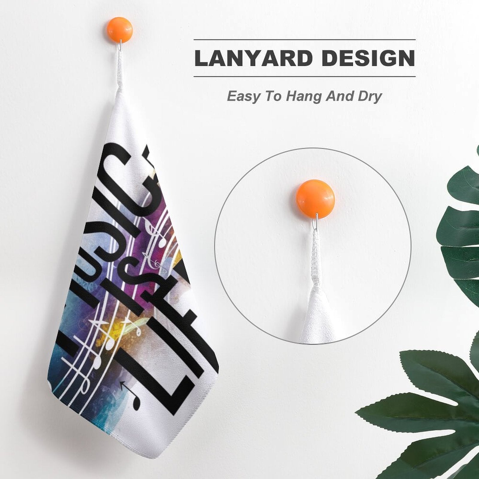 MUSIC IS LIFE Hand Towel