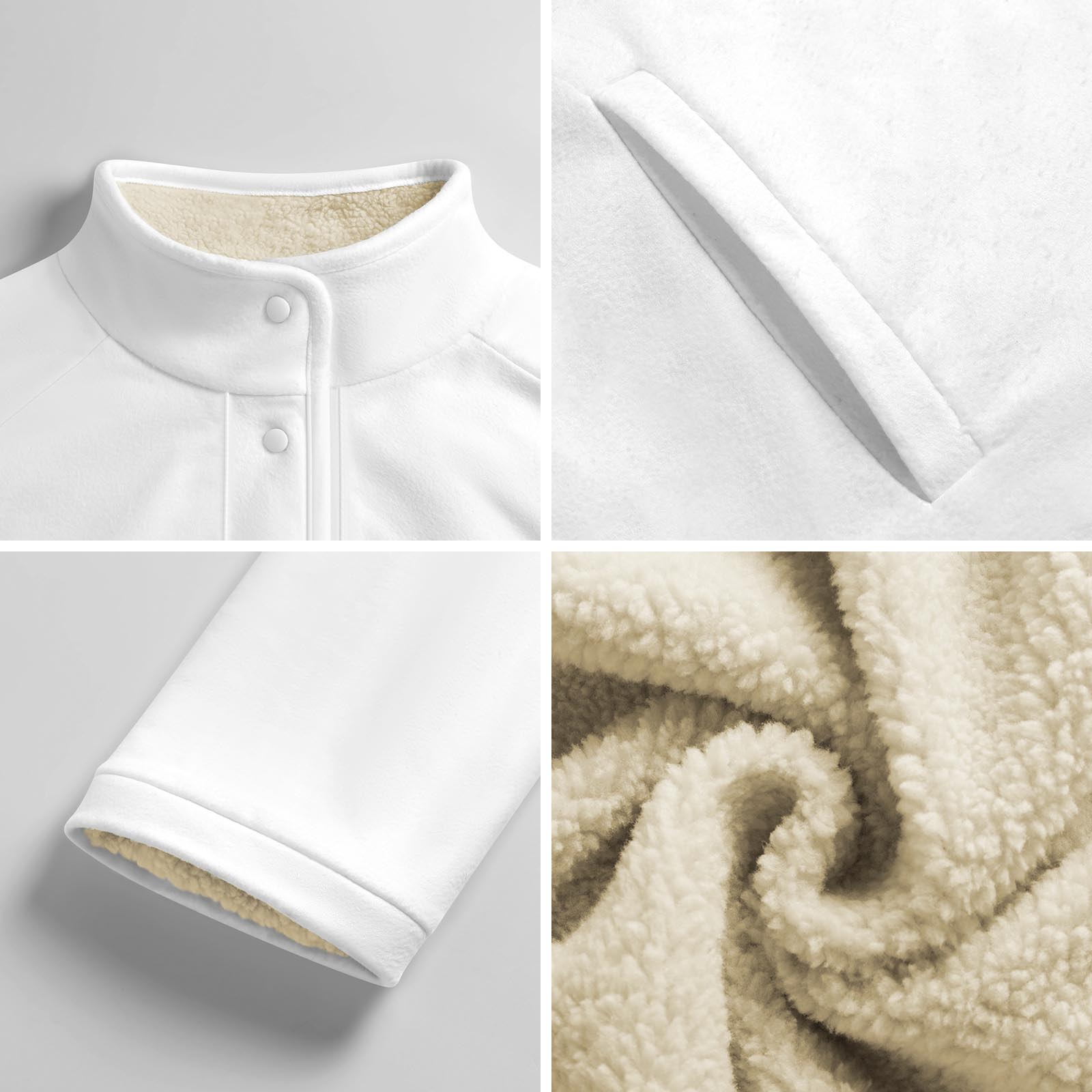 Music Ocean Women's Stand Collar Fleece Jacket