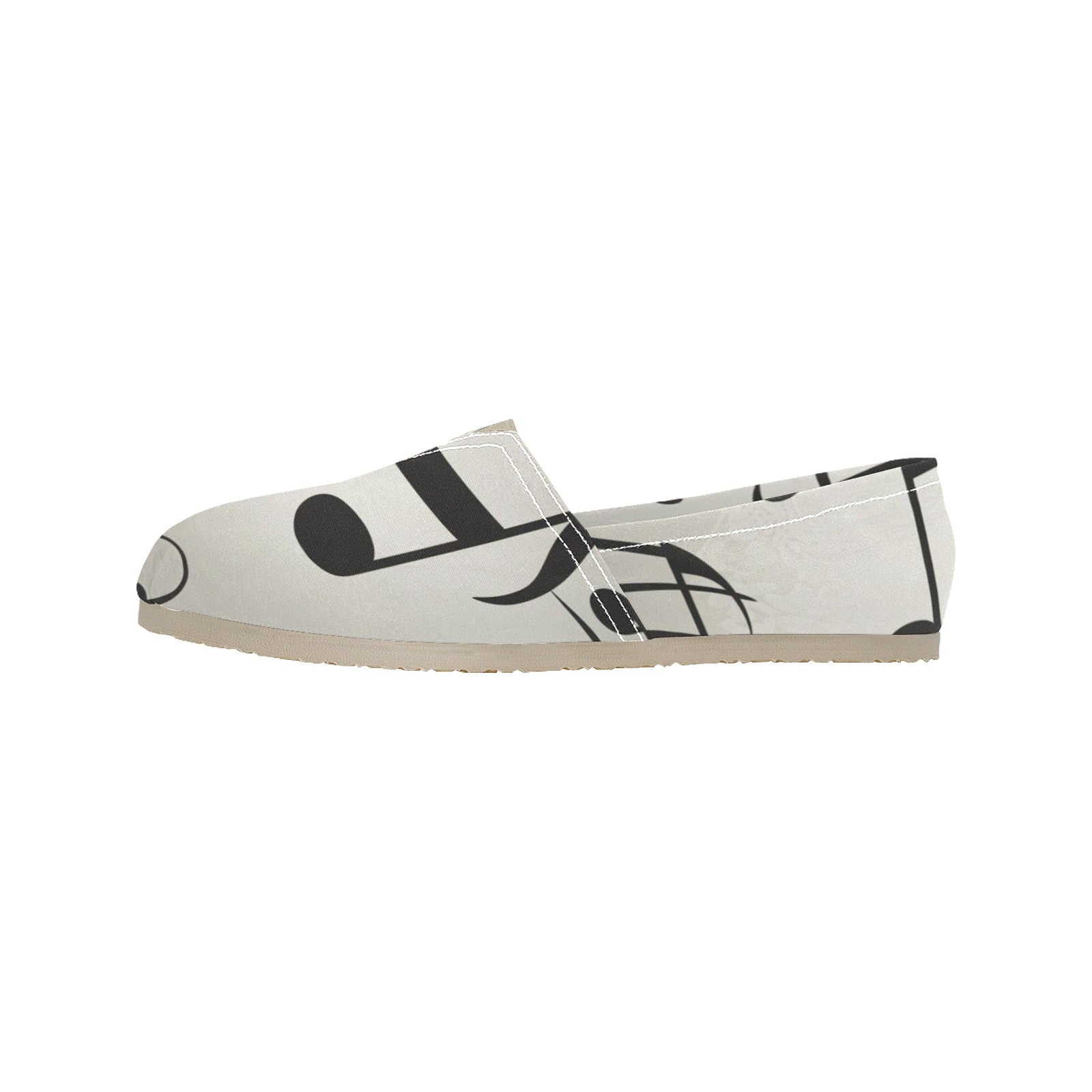 Simple Music Women's Canvas Slip-On Shoes