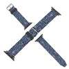 Music Blue Leather Apple Watch Band