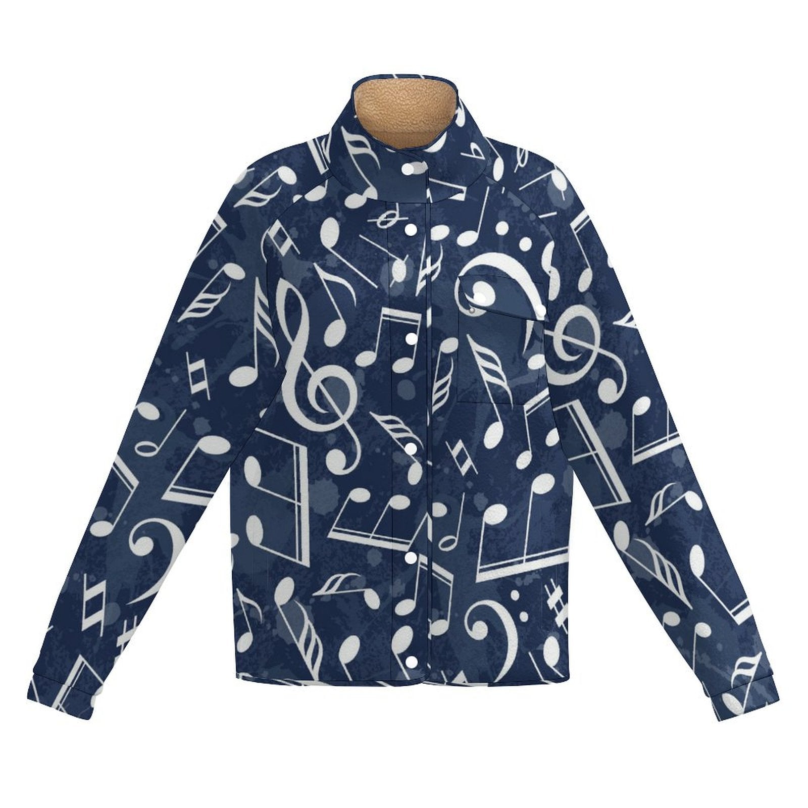Music Ocean Women's Stand Collar Fleece Jacket