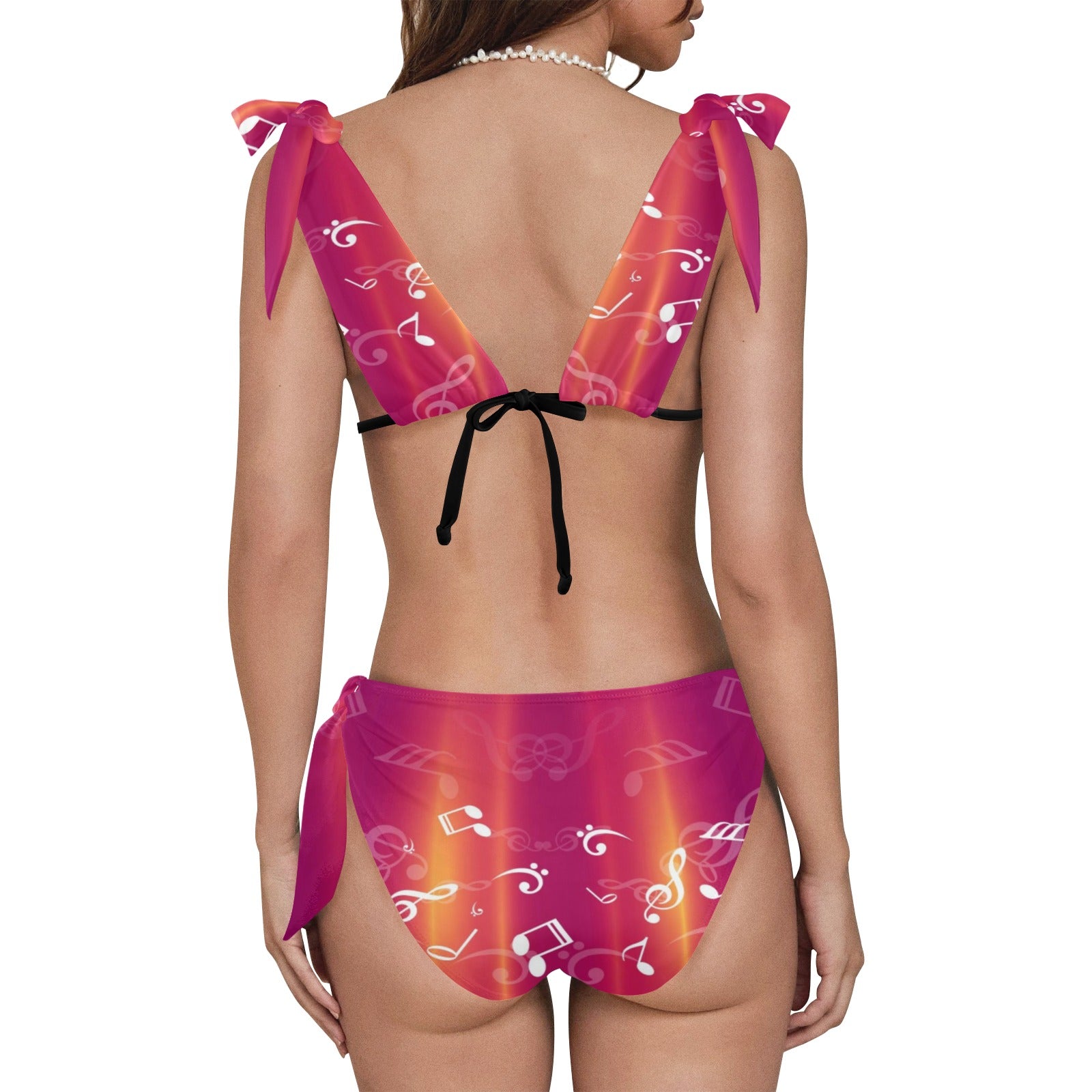 Music Energy Tie Shoulder Bikini