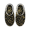 Music Gold Men's Non-Slip Cotton Slippers