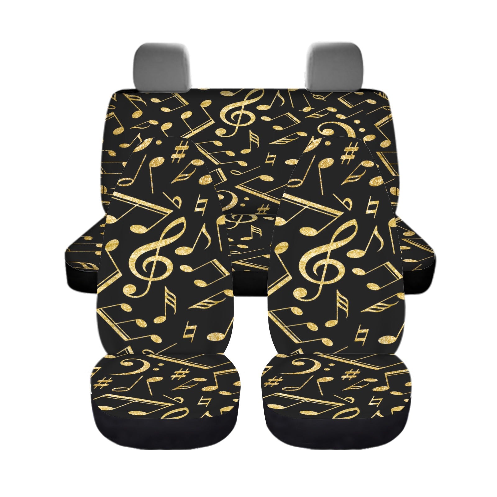 Music Notes Car Seat Cover (Full Set)