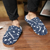 Music Men's Non-Slip Cotton Slippers