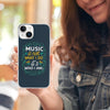 Music Quote Green iPhone Phone Case